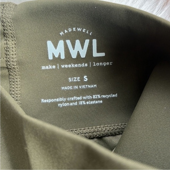 NWT Madewell High Rise Leggings Kale Green Small 25” Inseam - Picture 5 of 8